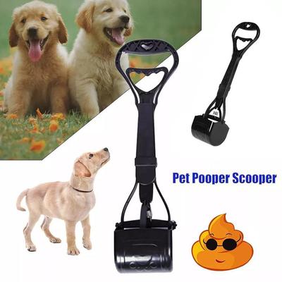 Pelle à Déjections d'Animaux Nettoyeur Déchets Manche Long Chien Chat Ramasseur Pooper Scooper Portable Fournitures pour Animaux Facile à Ramasser sur Herbe et Gravier