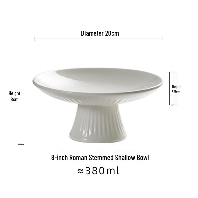 Japanese Style Tall Fruit and Tea Snack Plate - Hotel Exclusive High-End Dessert Stand and Cold Dish Decoration for Office