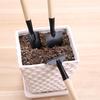Gardening Mini Tools Set: Small Iron Shovel, Wooden Stick, Iron Rake for Pruning and Soil Digging