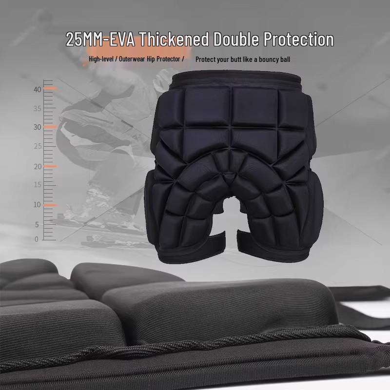 Kids' Skiing & Skating Protective Gear: Thick Knee & Elbow Pads, Anti-Fall Inner Pants