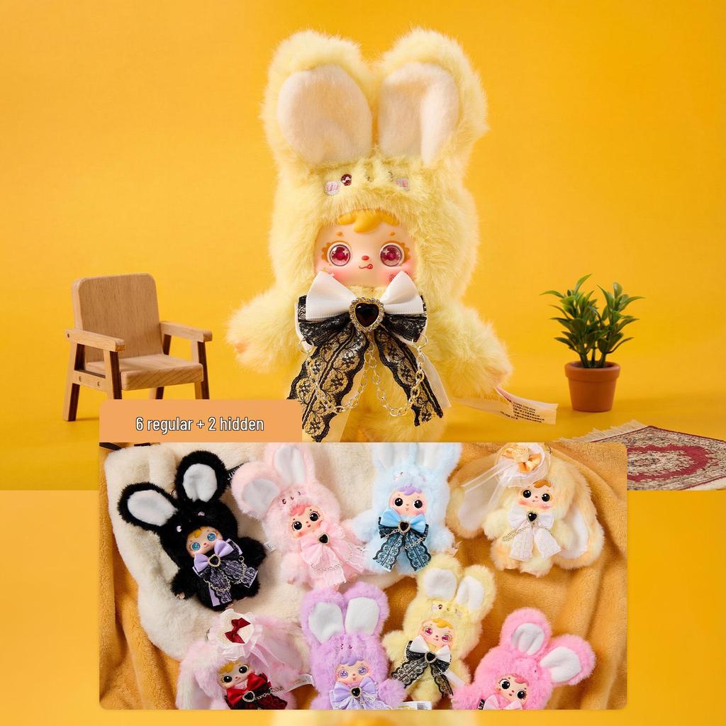 Three Little Hairs Lucky Rabbit Plush - Cute Bedroom Decoration