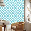 Wallpaper Casual Checkerboard Celadon for Living Room and Bedroom 50x1000