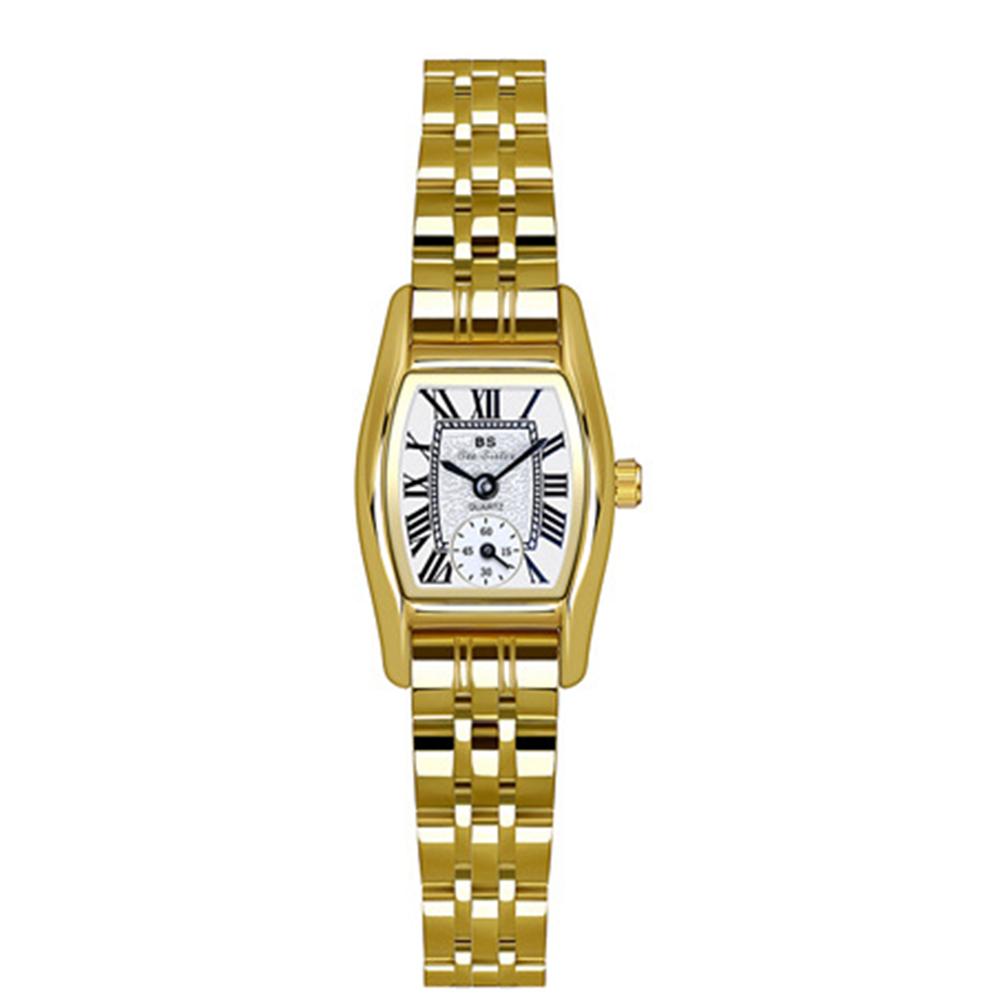 Light Luxury Leather Strap Women's Quartz Watches Vintage Women's Wristwatch Wristwatch Waterproof Square Dial Ladies Watch
