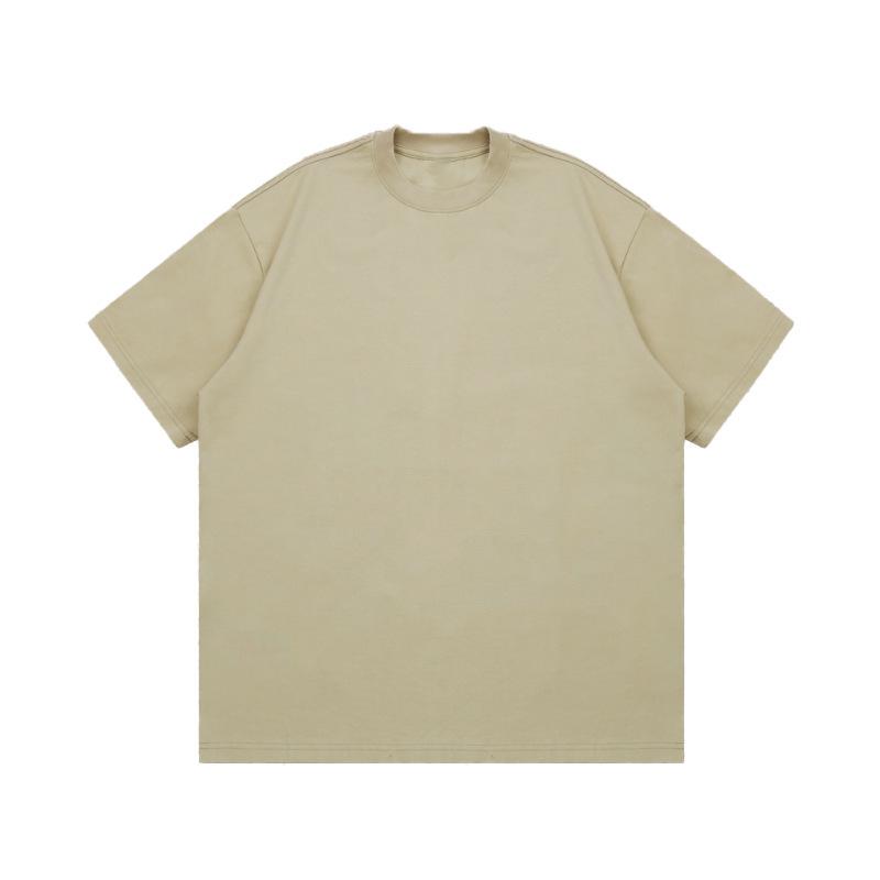 60 Silky Cool Solona 250g Heavy Short-Sleeve Men's Loose-Fit Solid Color Sunscreen T-Shirt