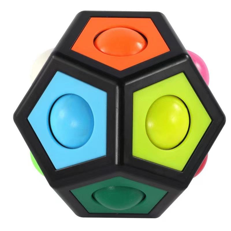 Alien Entspannungs Puzzle Polygon Drücken Regenbogen Magischer Ball 12 Loch Erwachsener Zauberwürfel Entspannung Kreatives Spielzeug