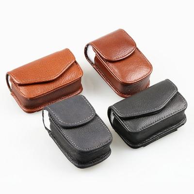 Men PU Eyewear Case Belt Wearable Storage Box Folding Glasses Glasses Case