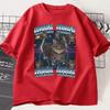 Lustige virale Oia Katze Meme Grafik T-Shirts für Unisex Damen Alberne Katzen T-Shirt Oiiaa Oiiaa Katze Entfesseltes T-Shirt Harajuku Kleidung
