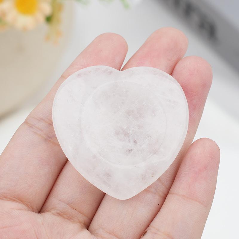 1pc Worry Stone Amethyst Tiger Eye Thumbstone Love Shape Natural Stone Meditation Jewelry Gifts
