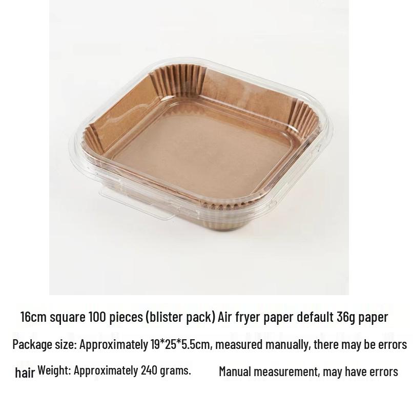 Food Grade Silicone Air Fryer Baking Papers, 16cm-20cm
