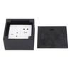 Floor Outlet Black Stainless Steel 16A 3 Prong Universal 2 Holes USB and Computer Port Recessed Floo