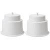 Powerful 6Pcs Recessed Drop In Plastic Cup Drink Can Holder With Drain For Boat Car Marine Rv Replacement (White)
