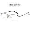 Summer Lightweight Titanium Half-Rim Business Glasses for Men and Women - Anti-Blue Light Myopia Protection