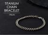 Phiten Titanium Chain Bracelet LL 21cm Made of Pure Titanium