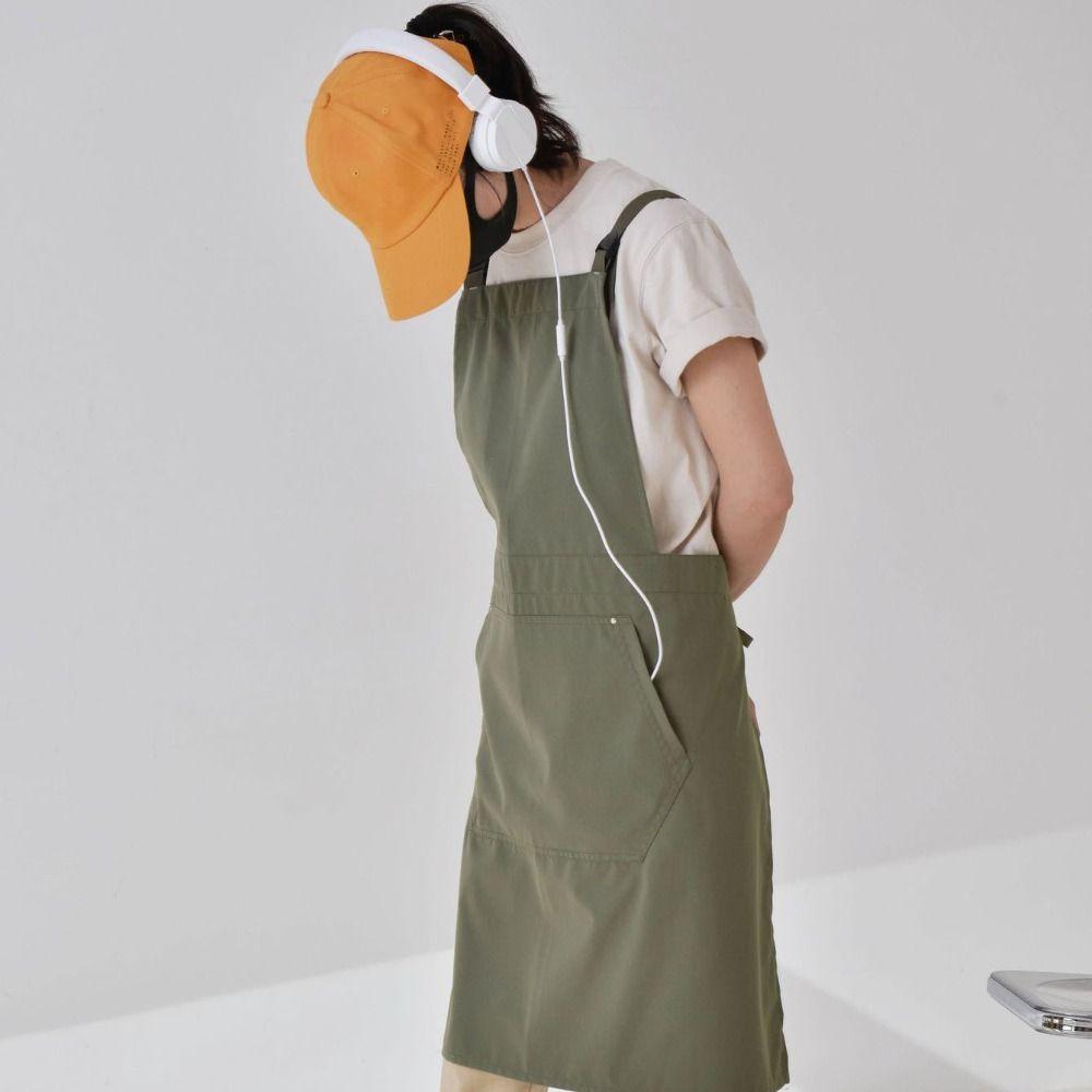 Polyester Cotton Korean Restaurant Apron  Picnics Parties BBQ Camping