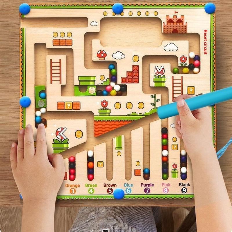Children'S Magnetic Maze Walking Ball Baby Concentration Training Writing Logic Thinking Early Education Puzzle Toy
