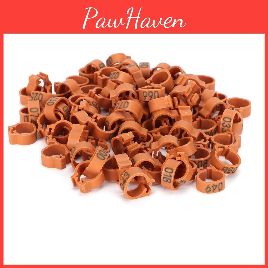 Bird Bands Numbered 001100 Leg 8mm Poultry Identify Rings Accessory For Birds Pigeonscoffee