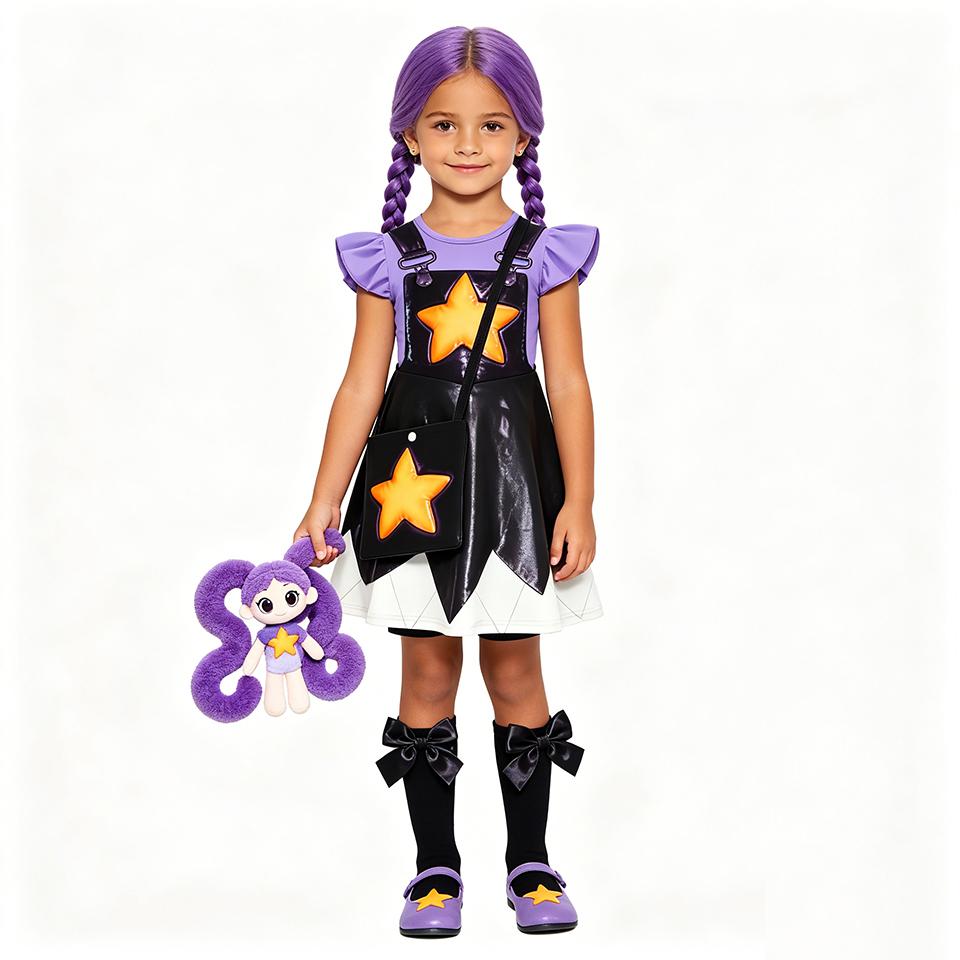 Beliebtes Abenteuerspiel Poppy Kinderkleidung Halloween Rollenspiel Lily Mädchen Verkleidung Themenveranstaltung Karnevalsparty Kinderkostüm