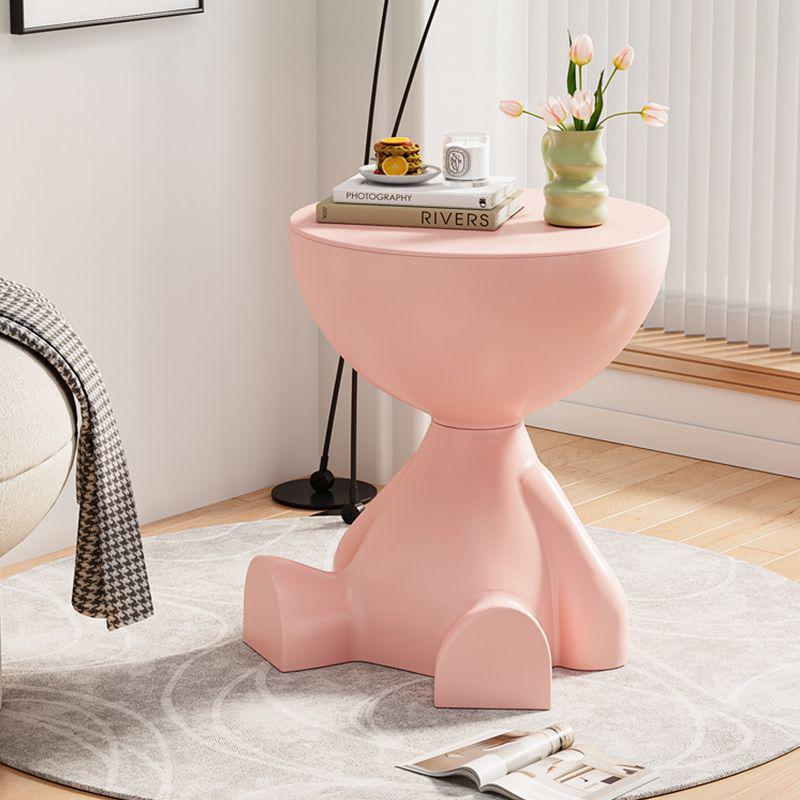 Mesa de Centro Cuadrada Corta Creativa Estilo Crema - Versátil Mesa Auxiliar Pequeña para Sala de Estar, Hogar, Sofá, Mesita de Noche, Móvil, Redonda o para Esquina.
