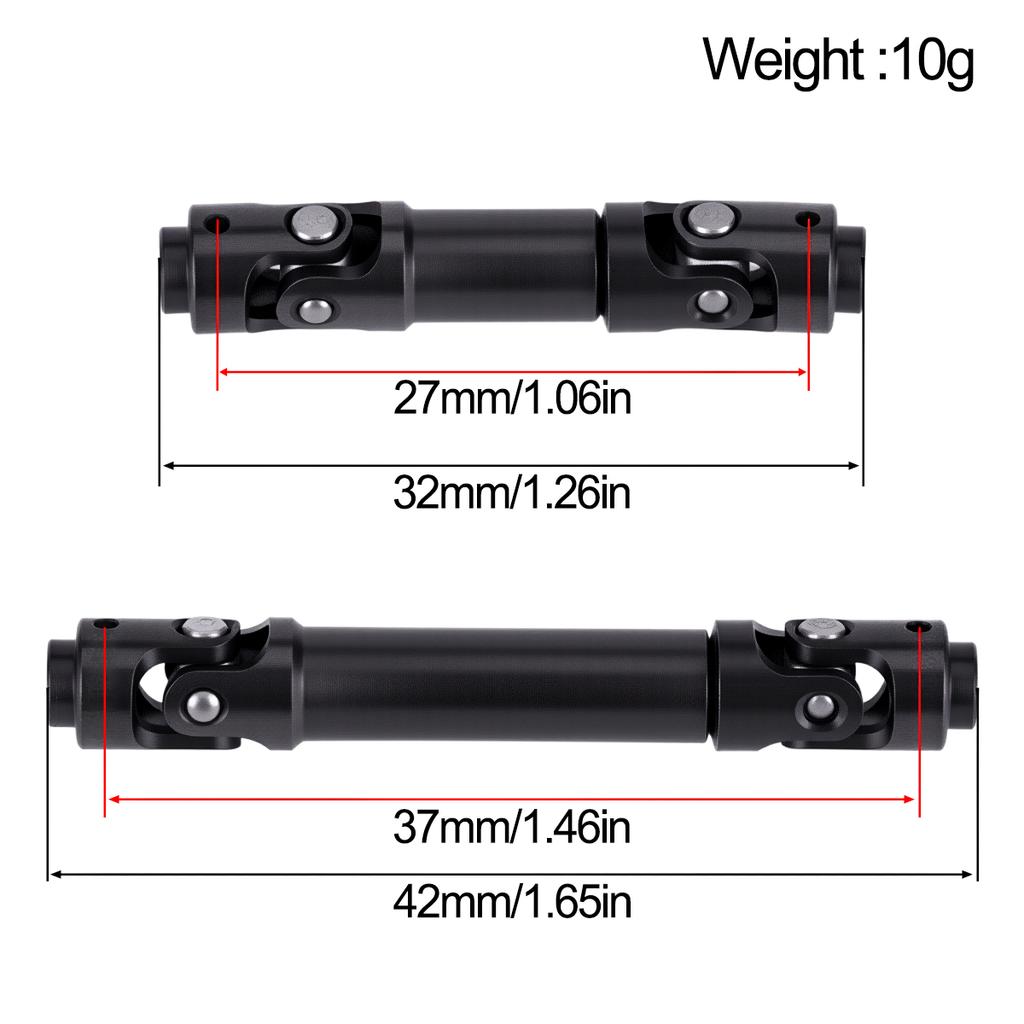 1Pair Stainless Steel Drive Shafts Driveshaft for AXIAL SCX30 1/30 RC Crawler Cars Upgrade Parts