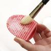 Newcomdigi Gant Nettoyage Maquillage Brosse Pinceau en Silicone - Rose