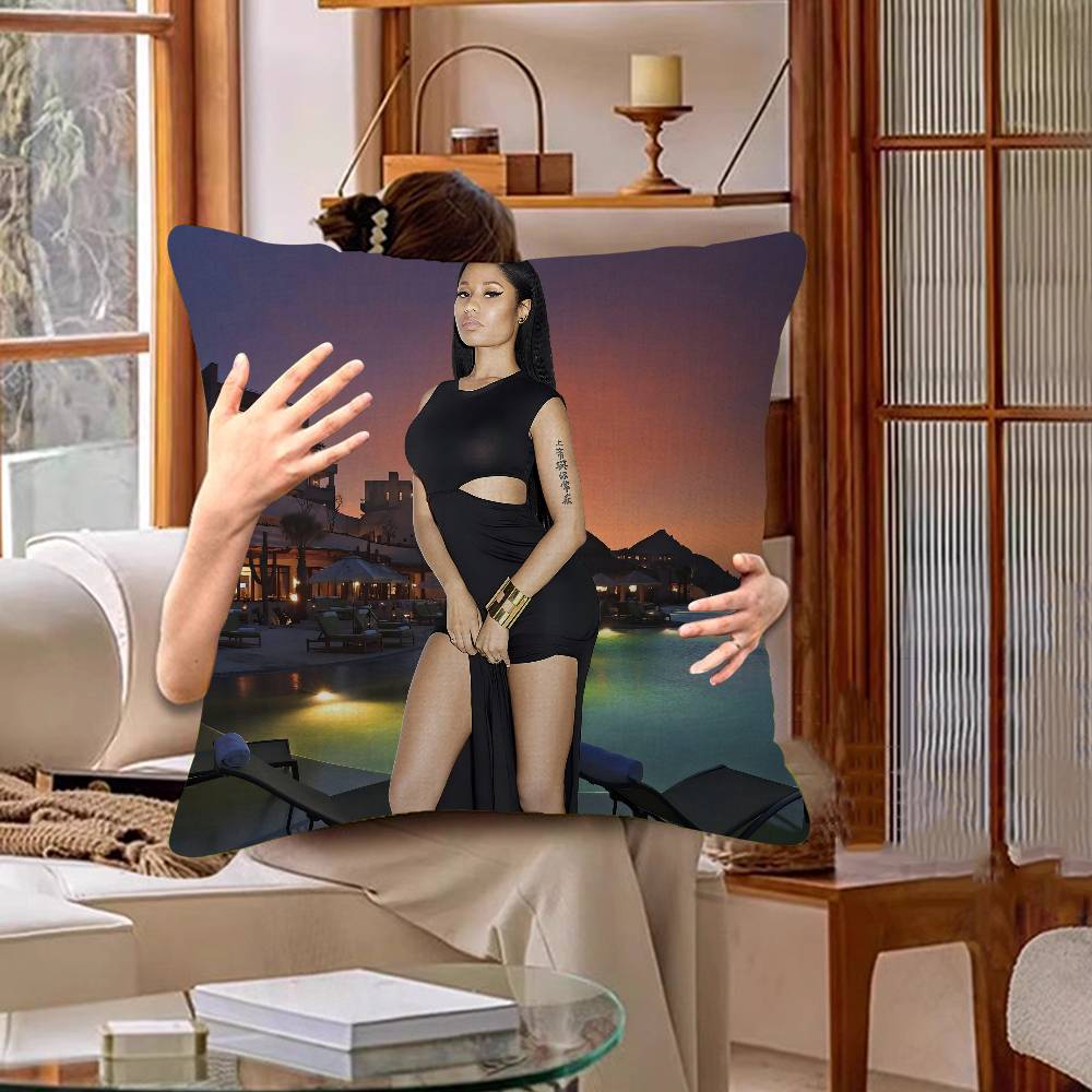 Nicki Minaj Rap Sexy Pillow Gifts Home Office Furnishings Bedroom Sofa Car Cushion Cover Case 45x45cm