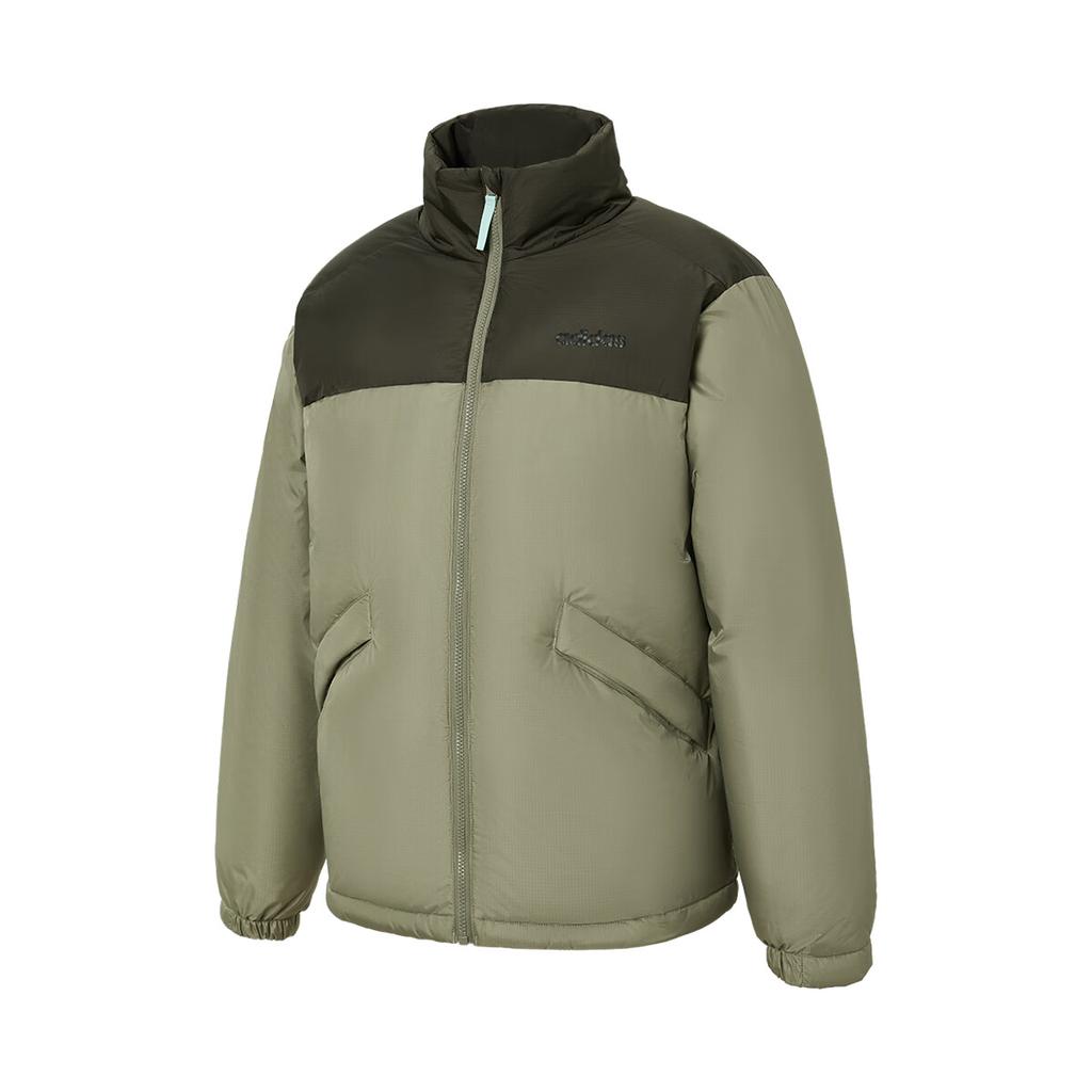 Adidas FW24 Outdoor Training Warm Windproof Fashion Stand Collar Down Jacket Unisex Jacket Military-Green JL8262
