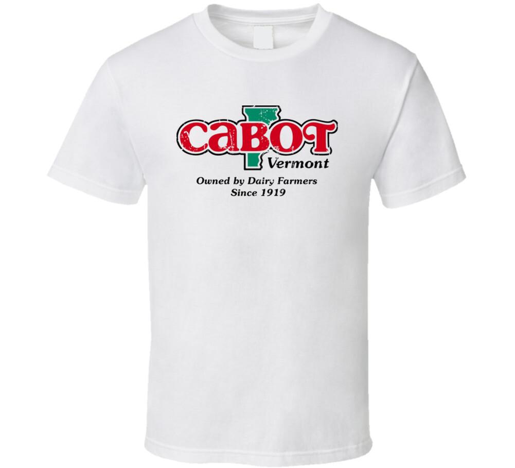

Логотип Cabot Vermont Популярный бренд сыра Компания Еда Поклонник Подарок Футболка S