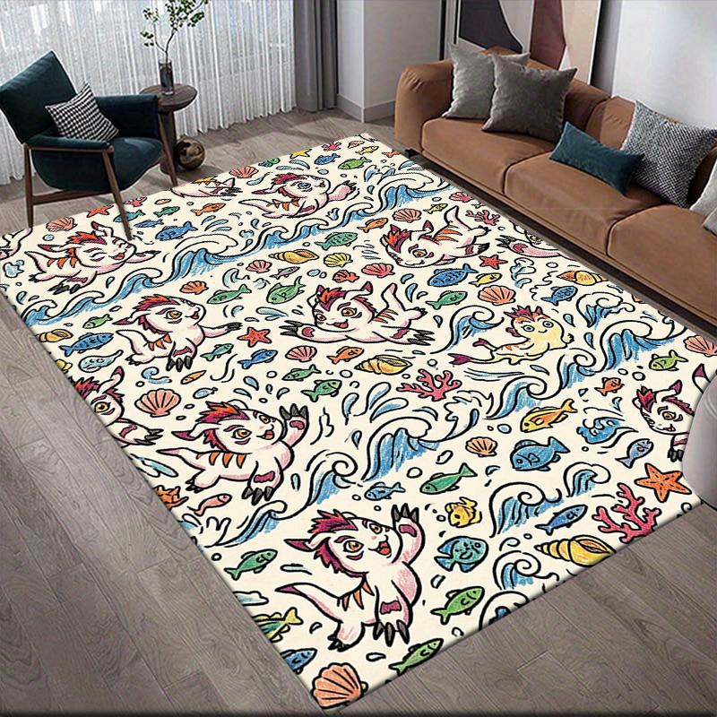 Digimon Adventure Area Rug, Digimon Fan Soft Carpet, Great Gift.chl