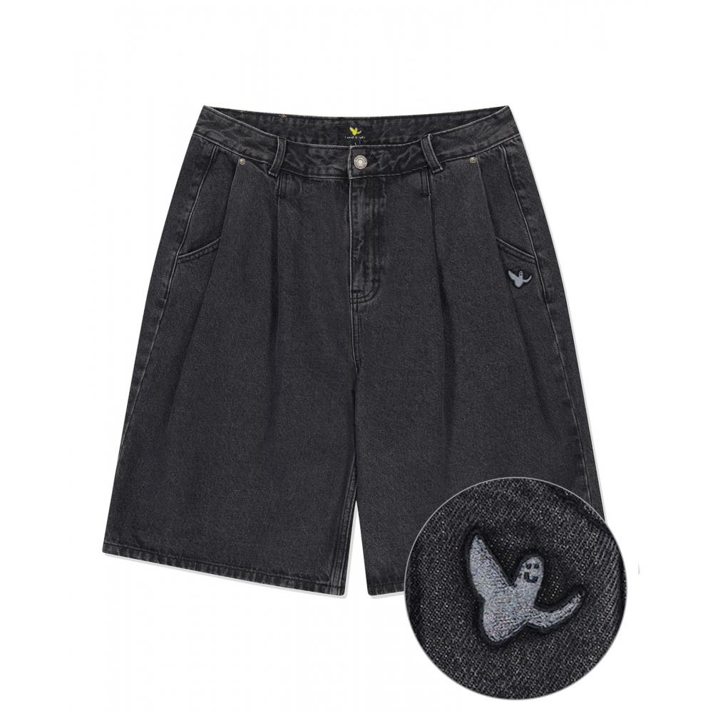 

WHATITISNT Джинсовые брюки-бермуды Onetuck Black