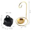 2 Pack Hanging Pagan Cauldron Oil Burner, Ceramic Cauldron Essential Oil Wax Melt Burner Tealight, Witches Witchcraft Decor
