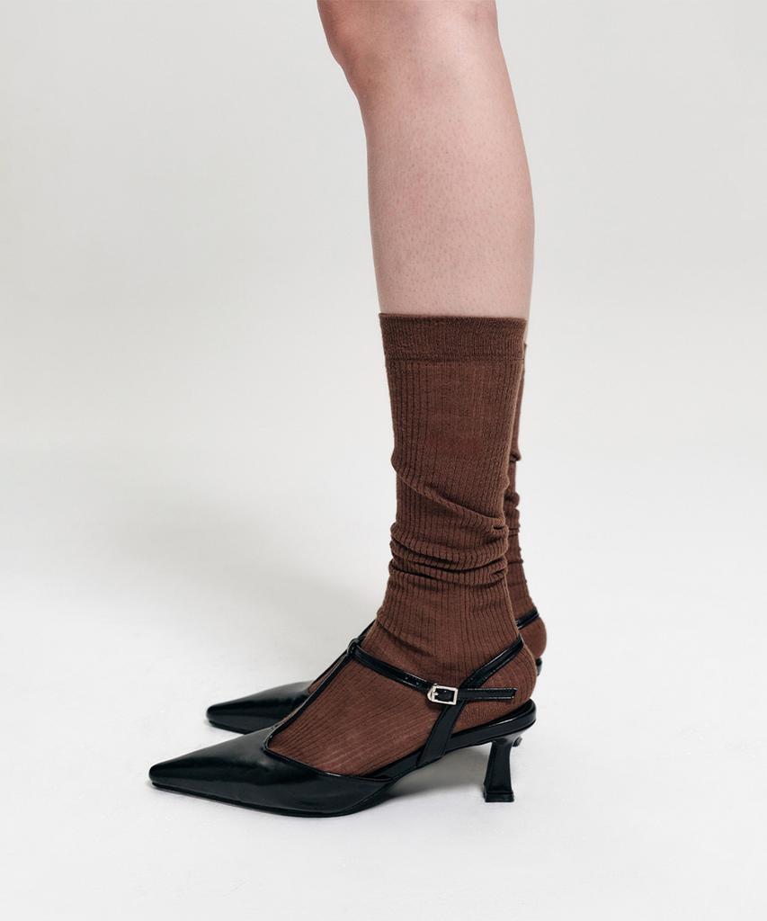 Lugkaeseuteu Ellie See-Through Knee Socks / Ellie Seethrough Knee Socks_6Colors
