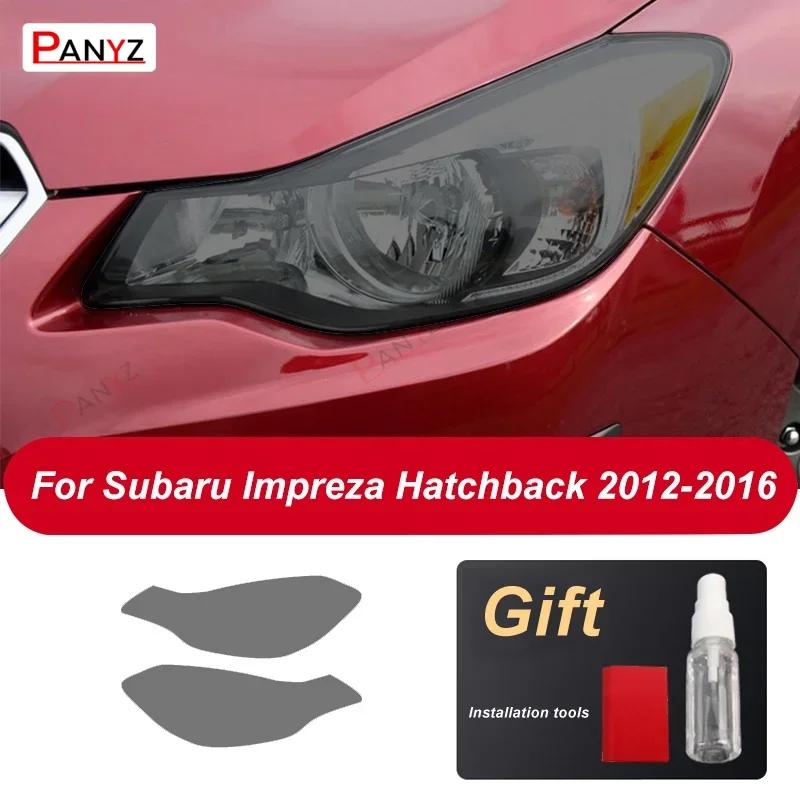2 Pcs Car Headlight Protective Film Front Smoked Black TPU Sticker For Subaru Forster WRX BRZ Outback Legacy Impreza Accessories
