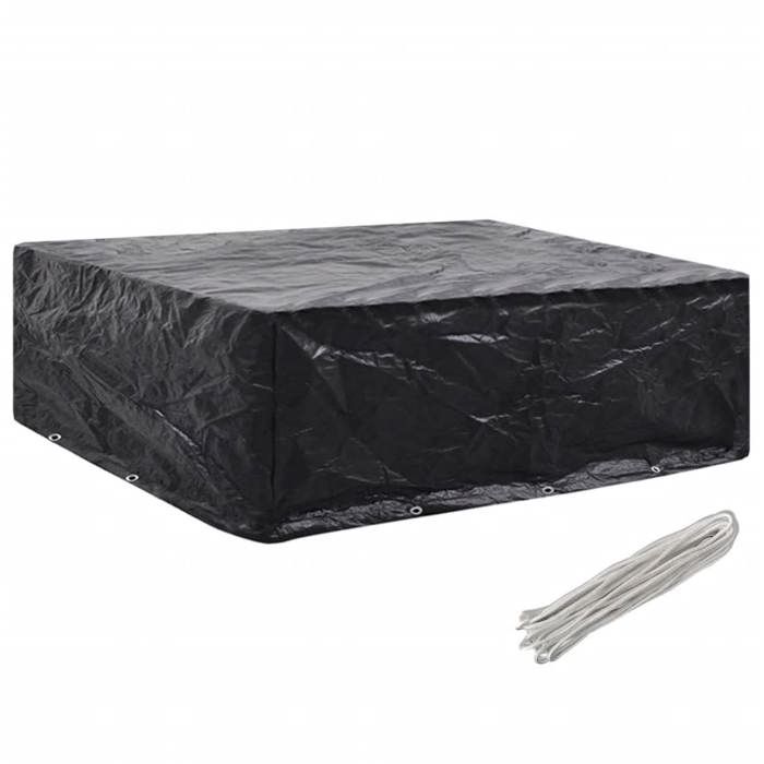 Garden Furniture Cover - VIDAXL - 250 X 210 X 90 Cm - Black - Outdoor Protection