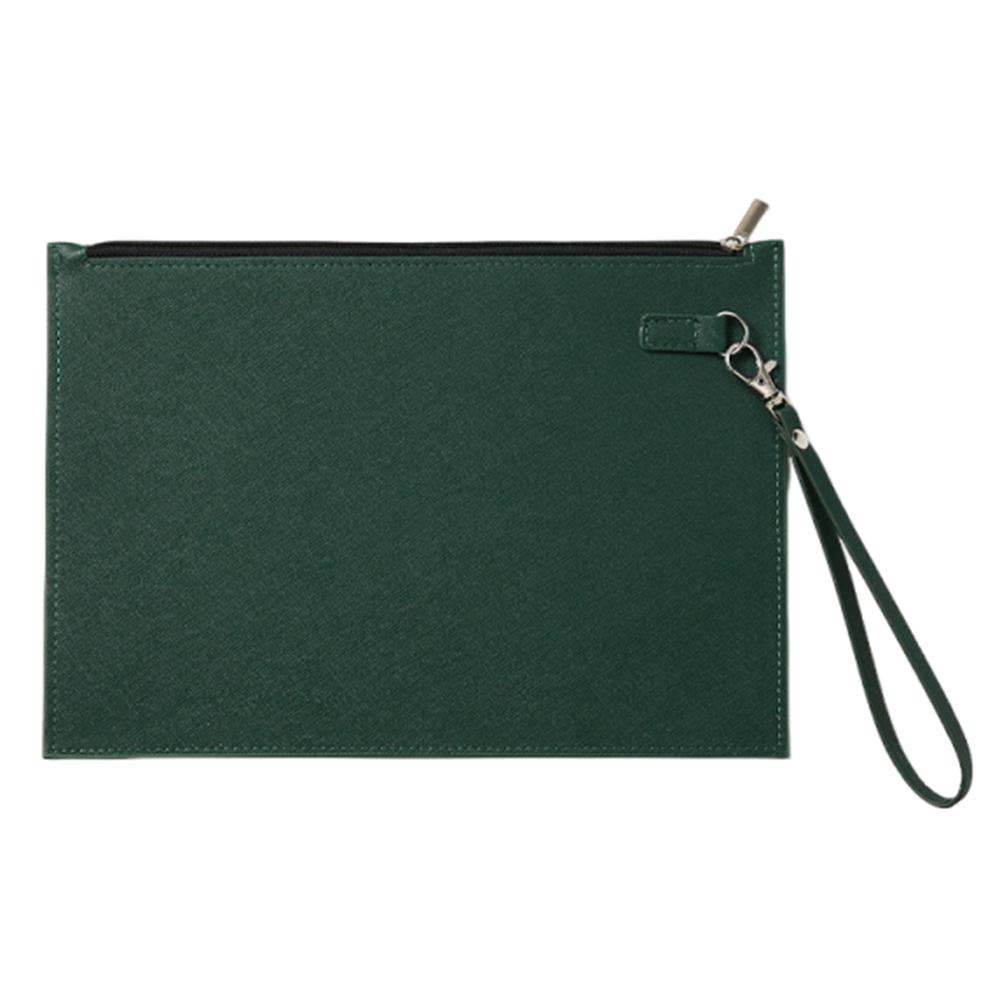 Simple A4 Imitation Leather File Folder Data Contract Bill File Bag  Stationery Storage