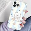 Cute Cartoon Puppy Transparent Soft Phone Case For iPhone 15 12 14 16 17 13 Plus 11 Pro Max 13 Pro