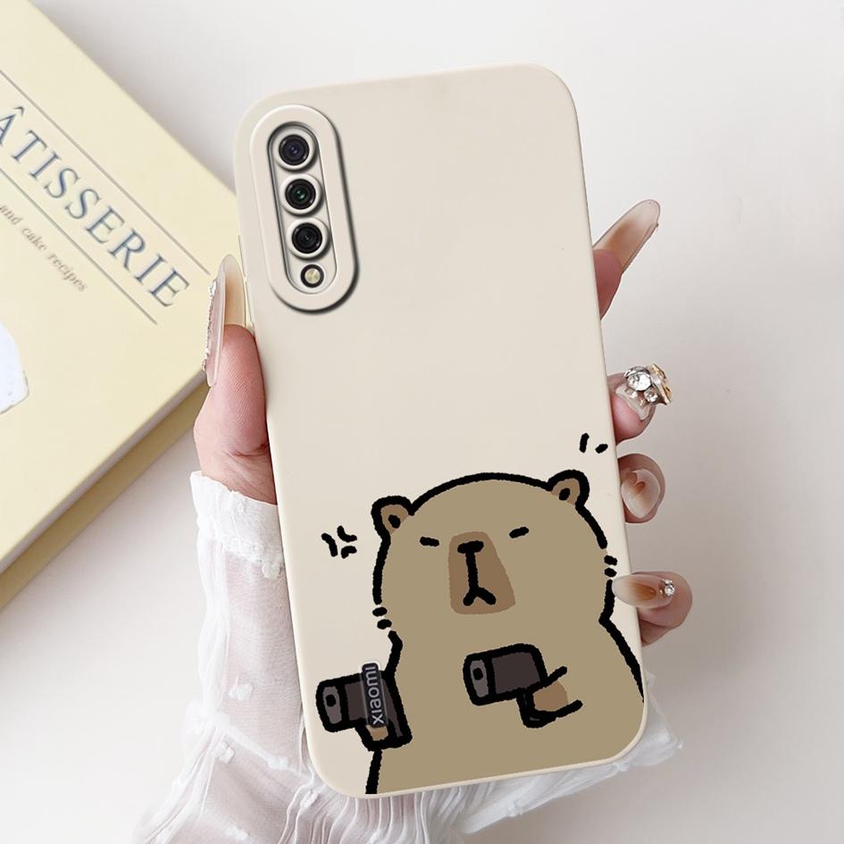 For Xiaomi Mi A3 Case MiA3 Shockproof Cover Cute Cartoon Panda Rabbit Soft Silicone Matte TPU Phone Case For Xiaomi Mi CC9e Capa