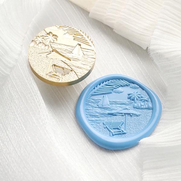 November's Huidisi Irregular Embossed Literary Wax Seal Copper Stamp