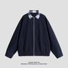 Retro Jacket Men's Spring and Autumn Plaid Lapel Pure Cotton Work Clothes Washing Old Jacket Loose Top