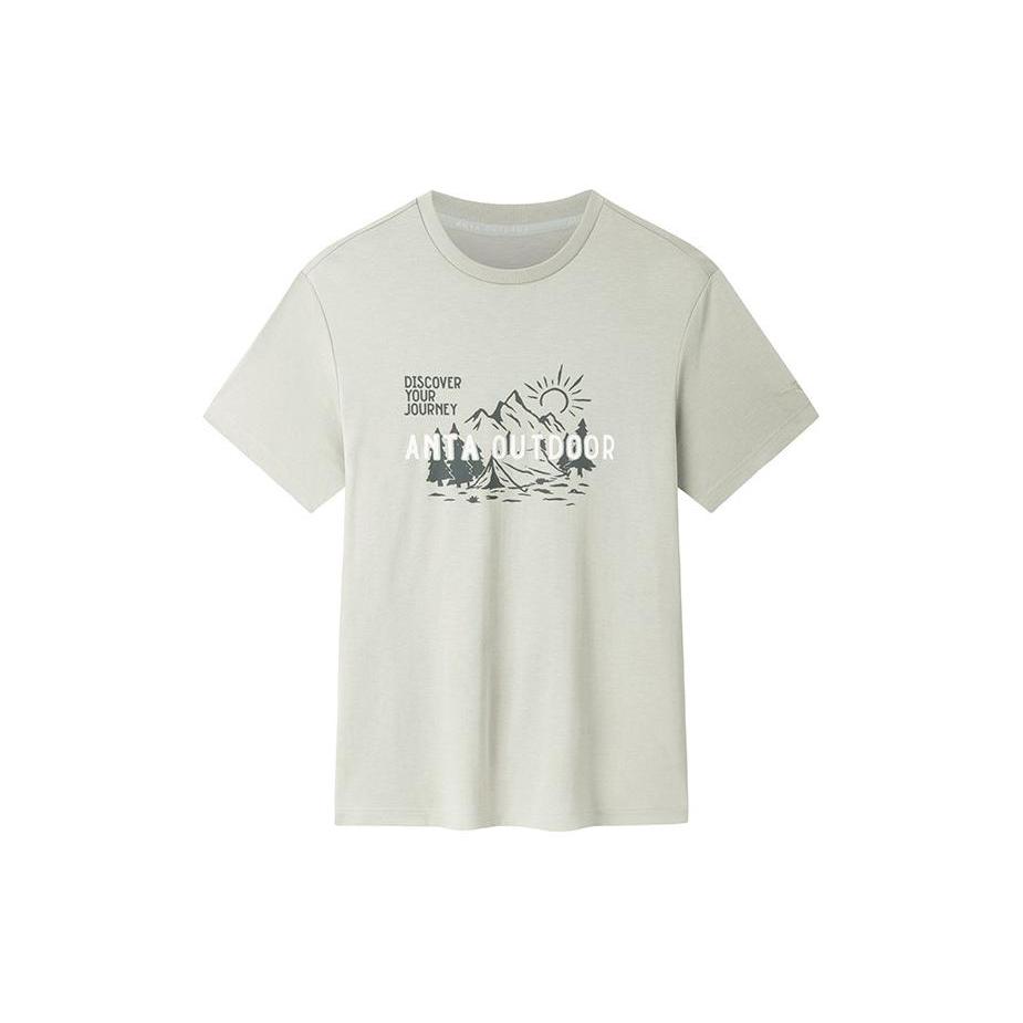 Anta Outdoor Collection T Shirt Men s Smoke Heather Gray 152426109-2 2XL