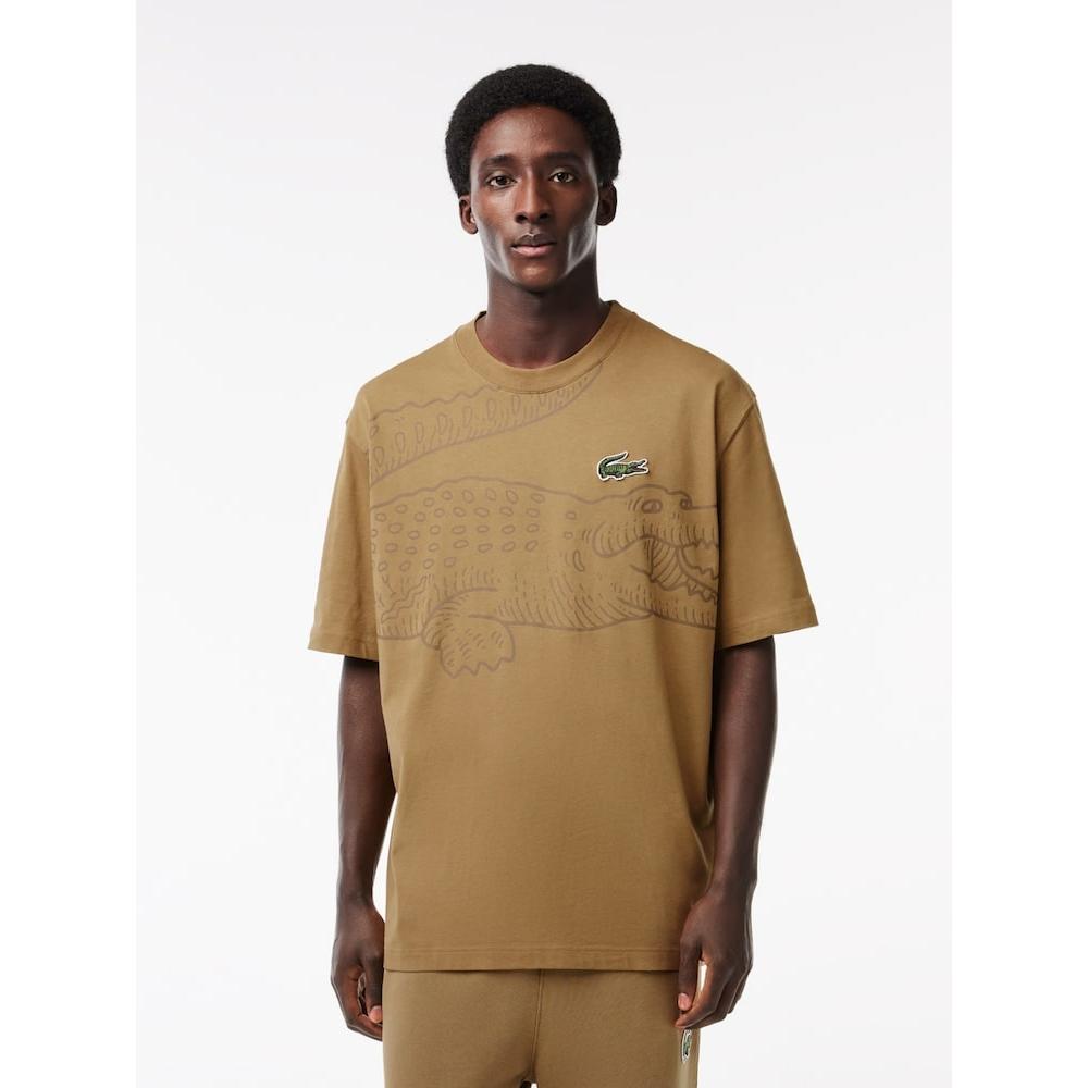 

LACOSTE Men s 80 s Big Croc Print T Shirt TH5511 53N SIX Q2NTH5511 53NSIX