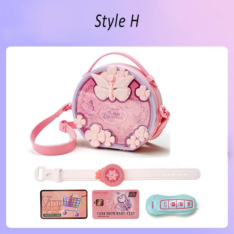 Kids Toys Pretend Play Beauty & Fashion Toy Simulation Makeup Set Jewelry Crown Necklace Cosmetic Educational Toy For Girls Gift