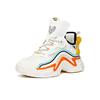 Anta Keith Harry X  Casual Color Block Shock Absorbing Wear Resistant High Top Dad Shoes Women Sneakers White Green Orange 922038899-1
