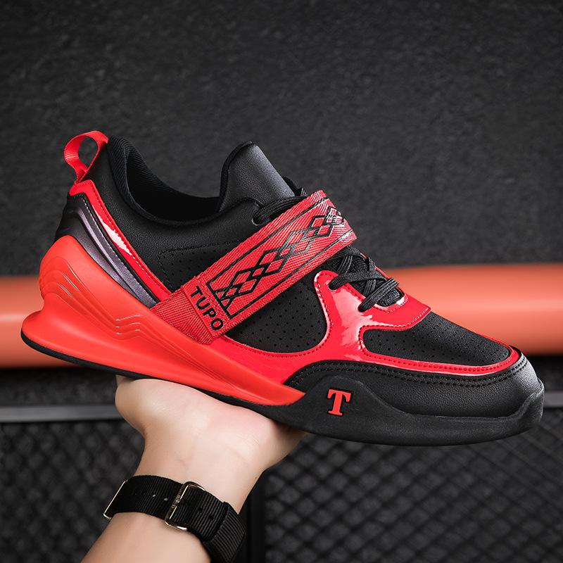 Hook Loop Style Men's Weightlifting Shoes Size 37-46 Women Squat Deadlift Shoes Strength Comprehensive Training Deadlift Shoe