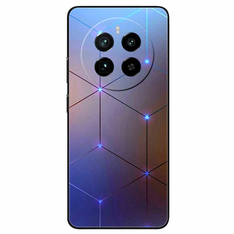 For Realme 12 4G Case Black Silicone Lovely Cute Soft TPU Phone Cases On Realme12 4G Protect Bumper Cover Shell Coques 6.67''