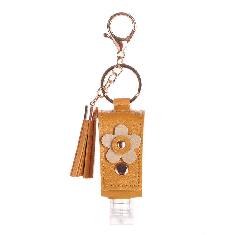 Women's Summer Toner Refillable Bottle with Retro Leather Keyring Bag