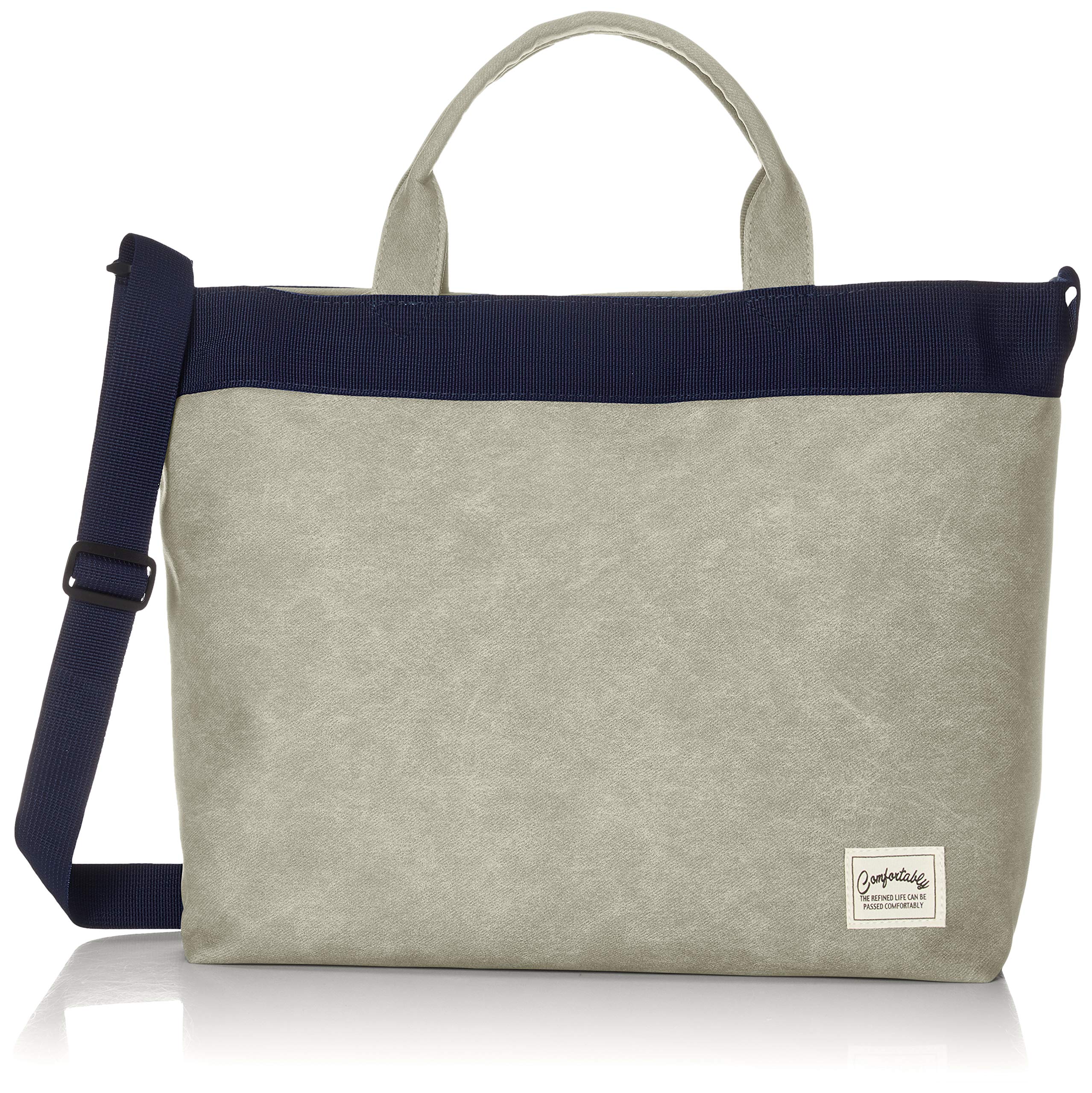 

Porta Fortuna 4515 Gray 2-Way Shoulder Bag, B5 Size, Synthetic Leather