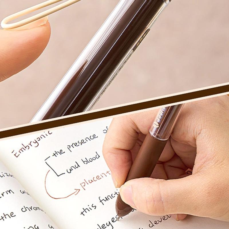 4Pcs Retractable Gel Pen Quick Drying Journaling Pen Smooth Writing Experience for Kid Student Adult Writing Journaling