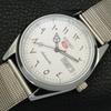 AUTOMATIC VINTAGE REFURBISHED SEIKO 5 JAPAN 6309A MENS WHITE WATCH a441182-4 Sk-a441182