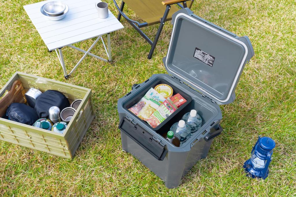 JEJ Astage Cooler Box COREFLUX Indigo Gray 34L Set of 2