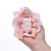 Cloveray 5-inch (12cm) Reborn Doll, Silicone, Full Body, Realistic Baby Doll, for Collection, Gift & Art (Pink)